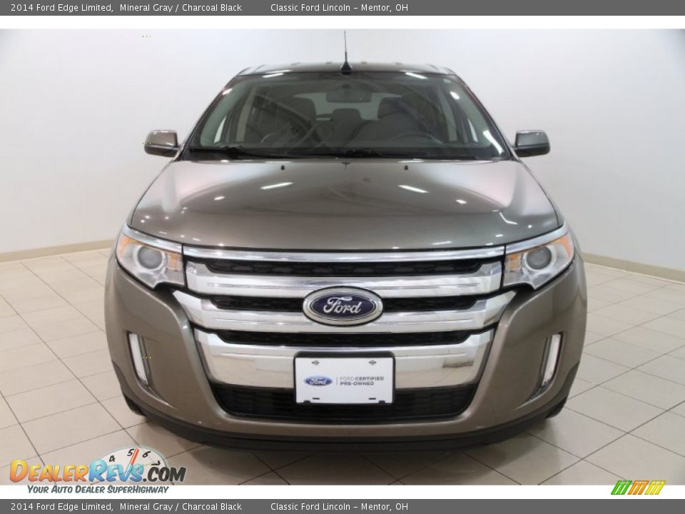 2014 Ford Edge Limited Mineral Gray / Charcoal Black Photo #2