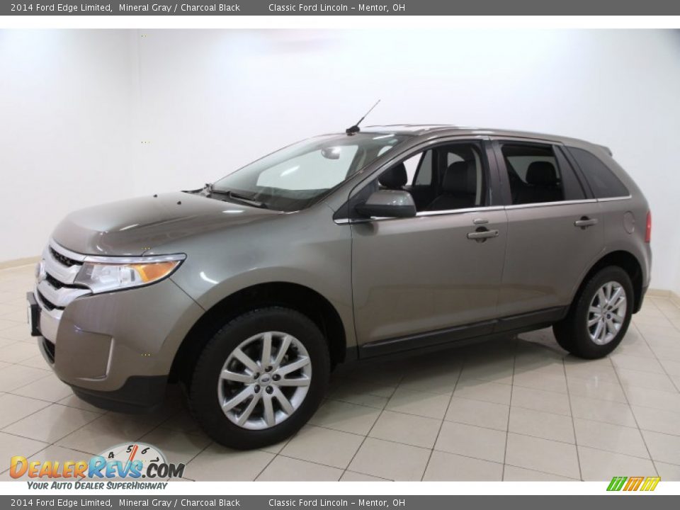 2014 Ford Edge Limited Mineral Gray / Charcoal Black Photo #3