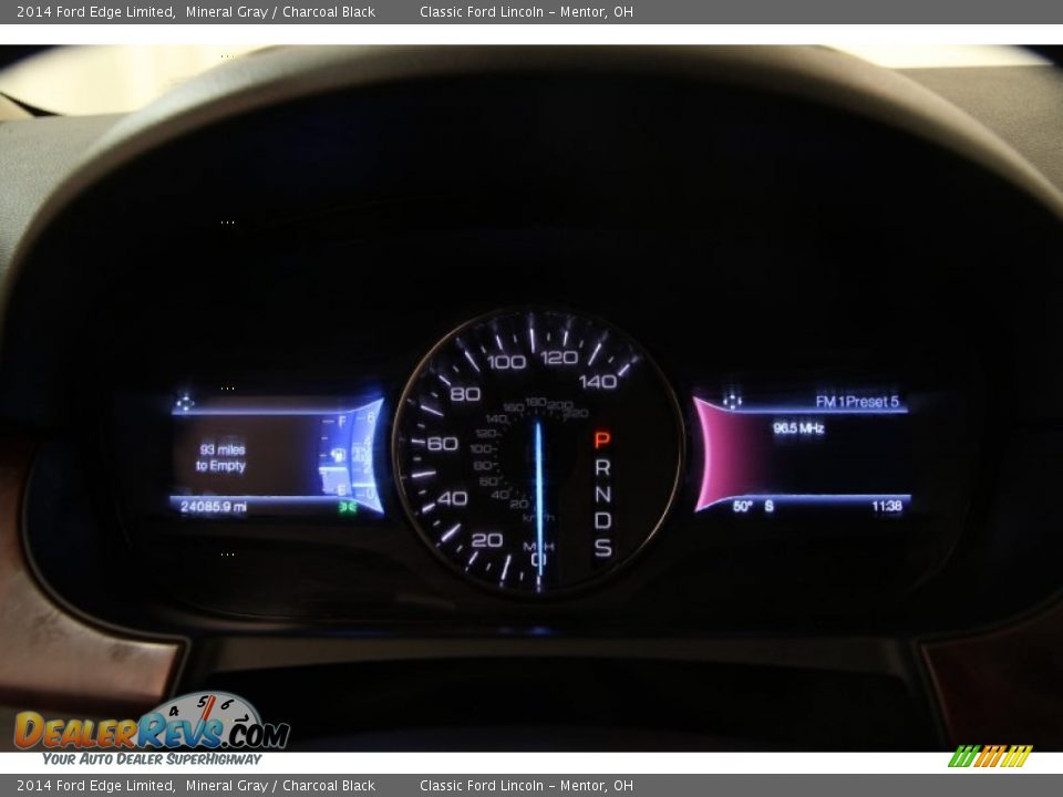 2014 Ford Edge Limited Mineral Gray / Charcoal Black Photo #7