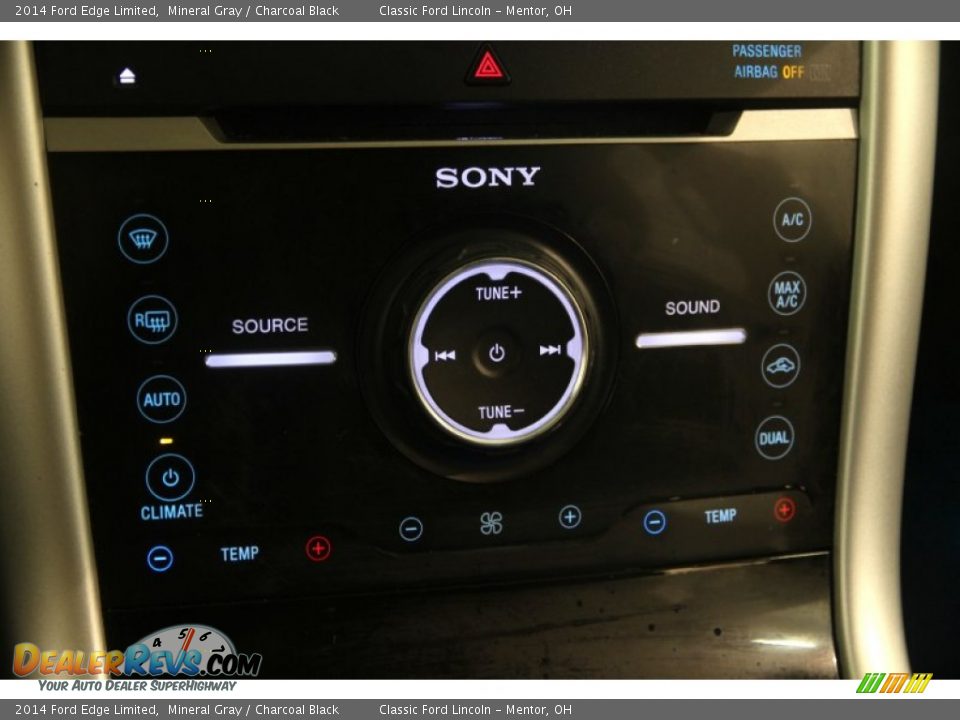 2014 Ford Edge Limited Mineral Gray / Charcoal Black Photo #9
