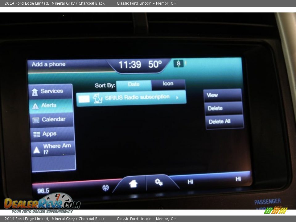 2014 Ford Edge Limited Mineral Gray / Charcoal Black Photo #11