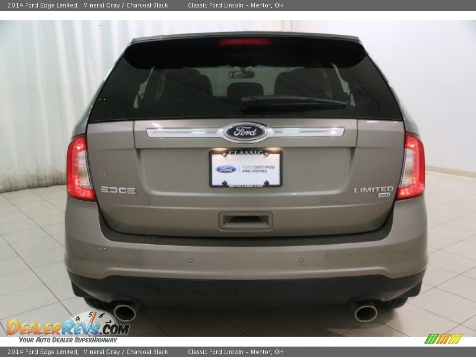 2014 Ford Edge Limited Mineral Gray / Charcoal Black Photo #18