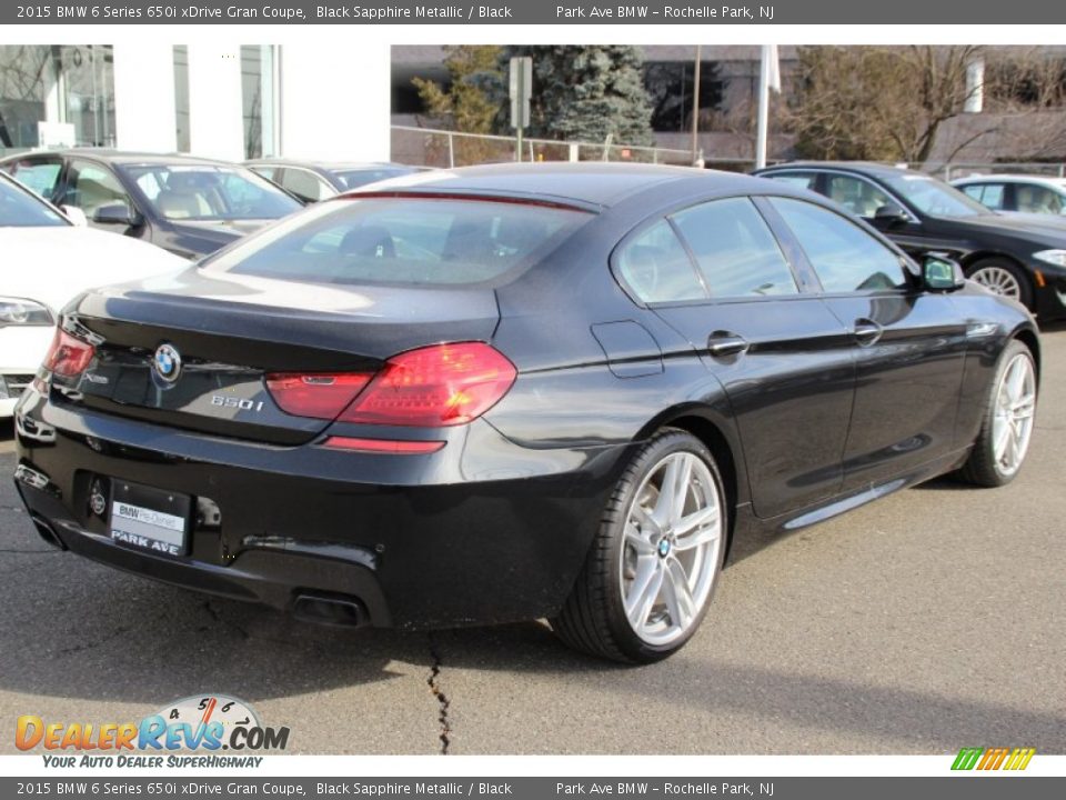 2015 BMW 6 Series 650i xDrive Gran Coupe Black Sapphire Metallic / Black Photo #3