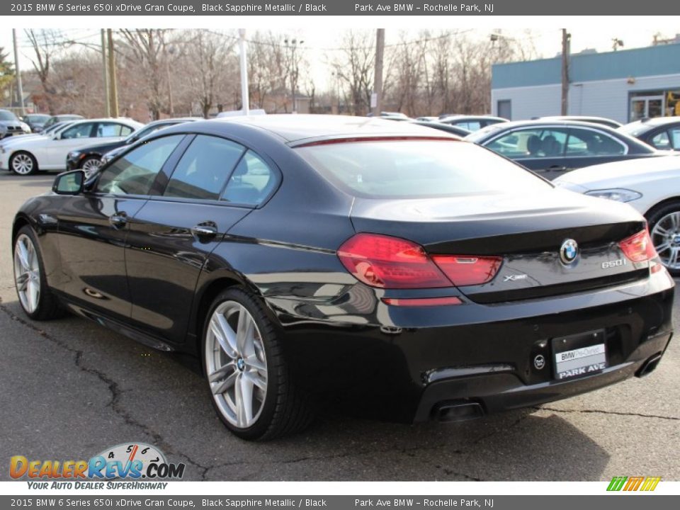 2015 BMW 6 Series 650i xDrive Gran Coupe Black Sapphire Metallic / Black Photo #5