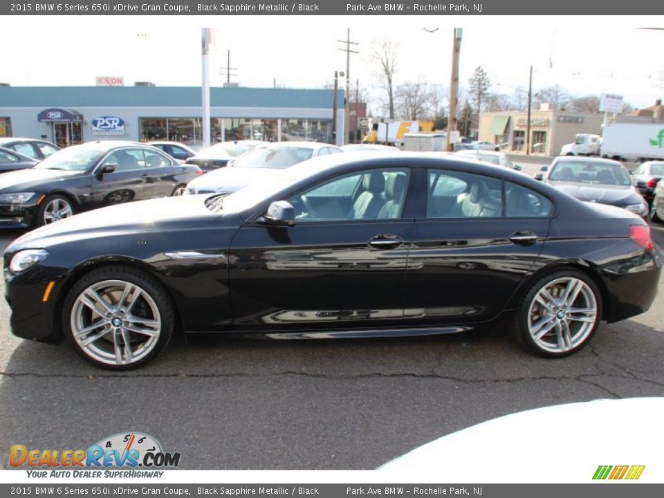 2015 BMW 6 Series 650i xDrive Gran Coupe Black Sapphire Metallic / Black Photo #6