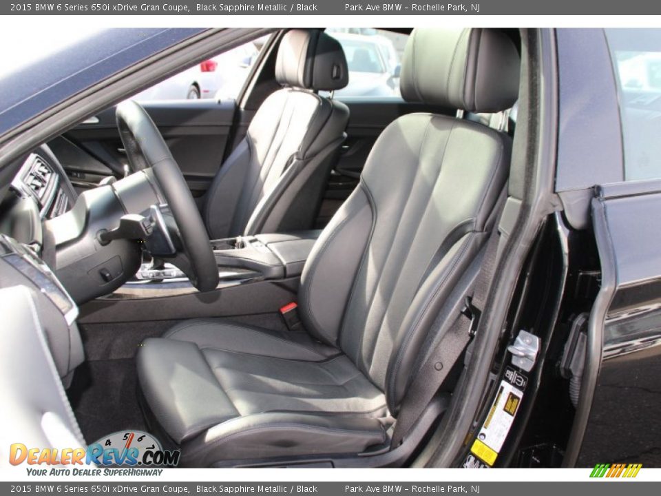 Front Seat of 2015 BMW 6 Series 650i xDrive Gran Coupe Photo #14