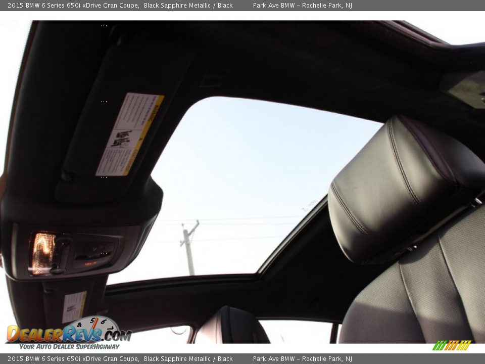 2015 BMW 6 Series 650i xDrive Gran Coupe Black Sapphire Metallic / Black Photo #15