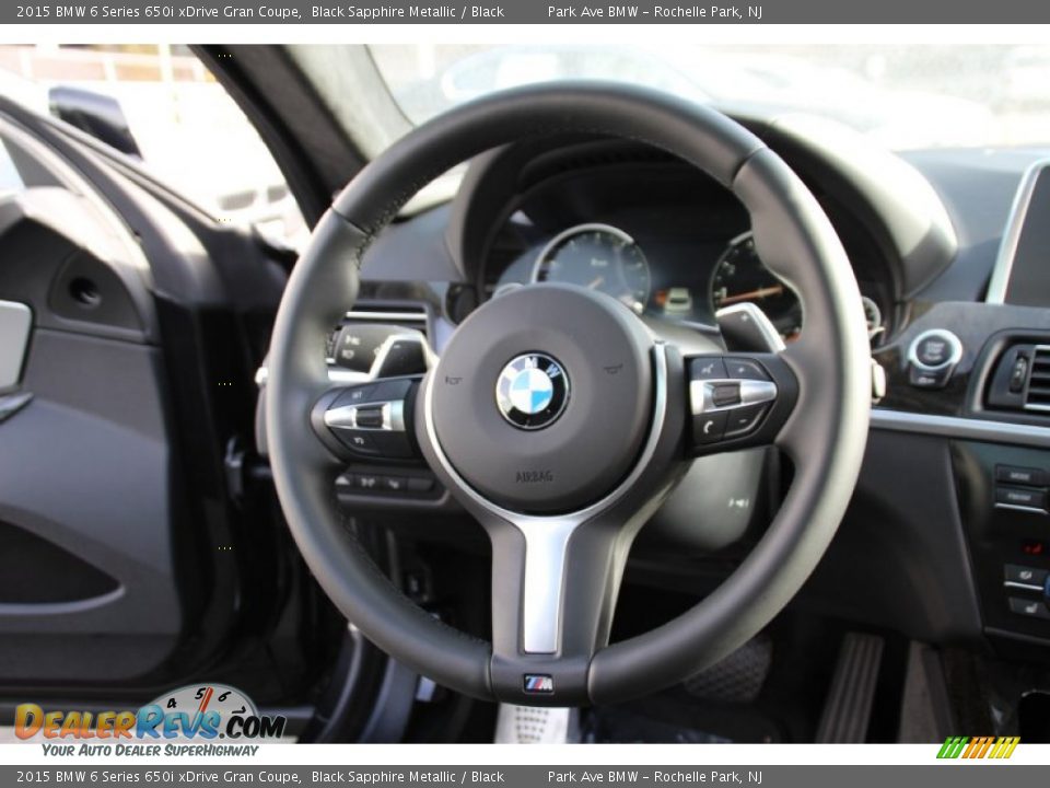 2015 BMW 6 Series 650i xDrive Gran Coupe Steering Wheel Photo #19