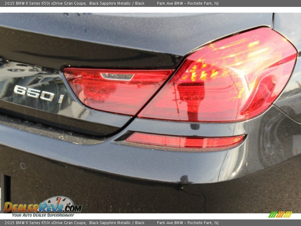 2015 BMW 6 Series 650i xDrive Gran Coupe Black Sapphire Metallic / Black Photo #24