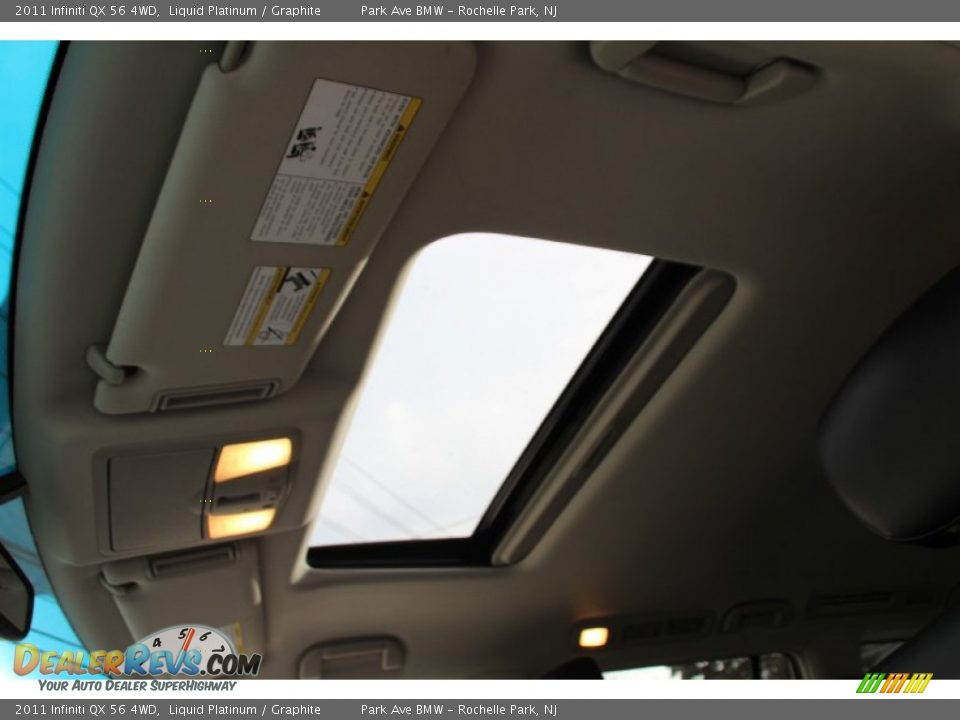 2011 Infiniti QX 56 4WD Liquid Platinum / Graphite Photo #14