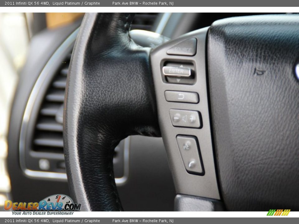 2011 Infiniti QX 56 4WD Liquid Platinum / Graphite Photo #19