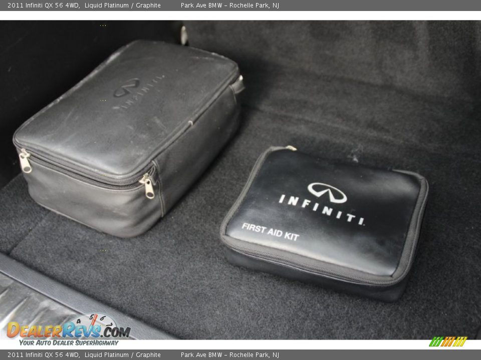 2011 Infiniti QX 56 4WD Liquid Platinum / Graphite Photo #24