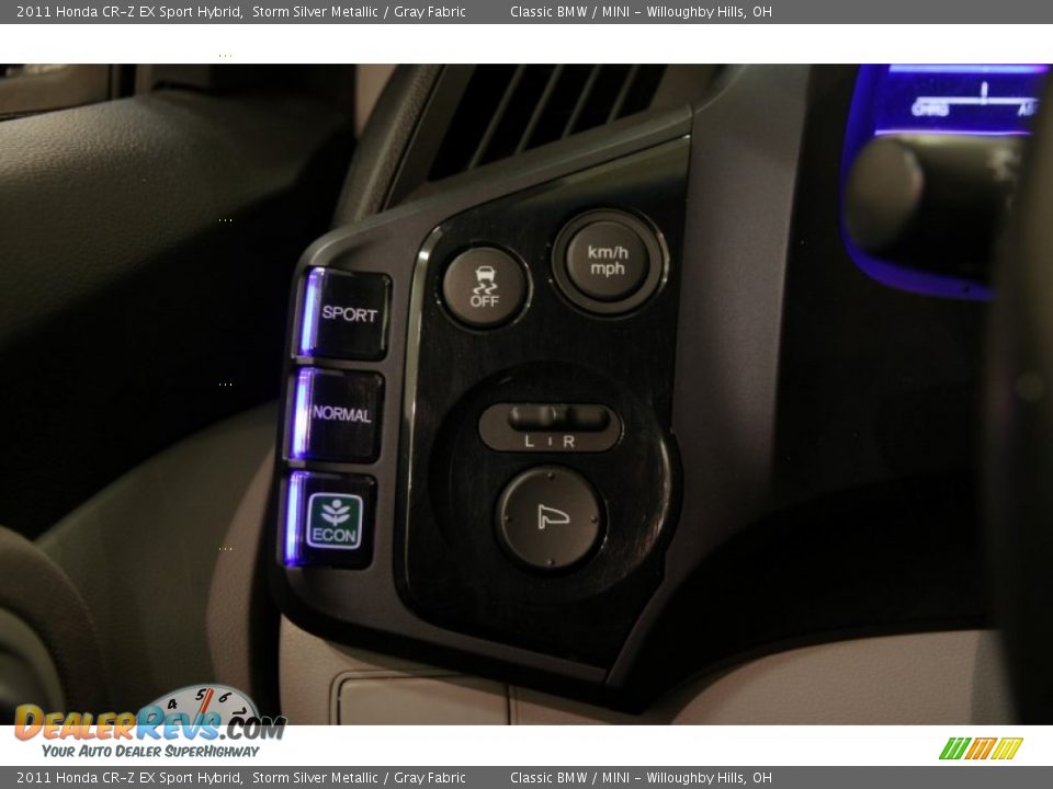 2011 Honda CR-Z EX Sport Hybrid Storm Silver Metallic / Gray Fabric Photo #6
