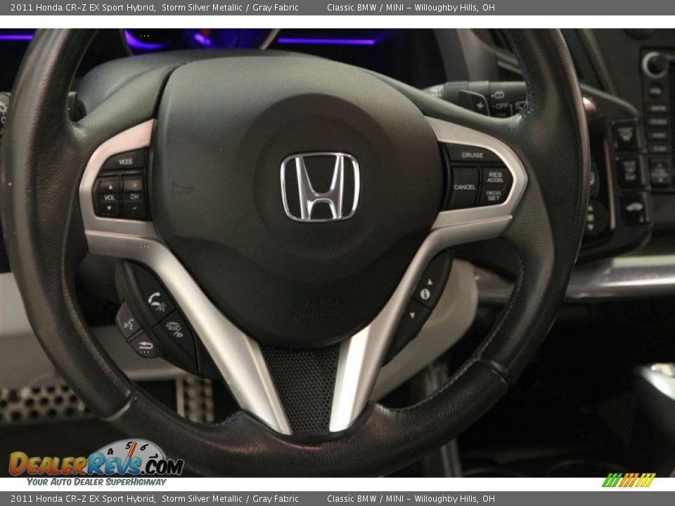 2011 Honda CR-Z EX Sport Hybrid Storm Silver Metallic / Gray Fabric Photo #7