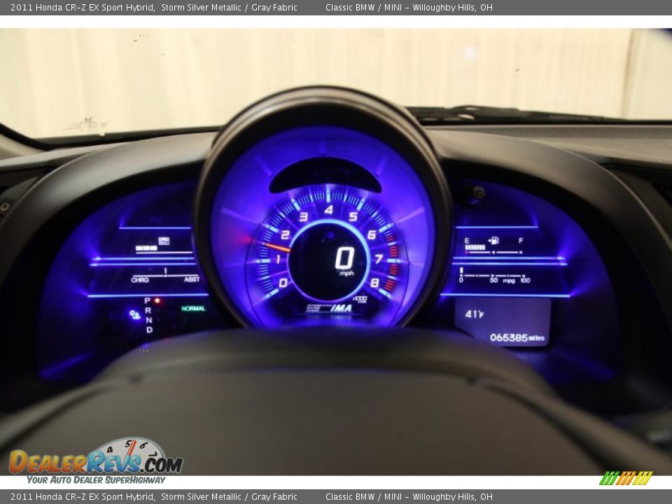2011 Honda CR-Z EX Sport Hybrid Storm Silver Metallic / Gray Fabric Photo #8