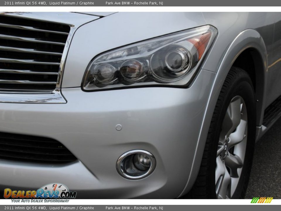 2011 Infiniti QX 56 4WD Liquid Platinum / Graphite Photo #36