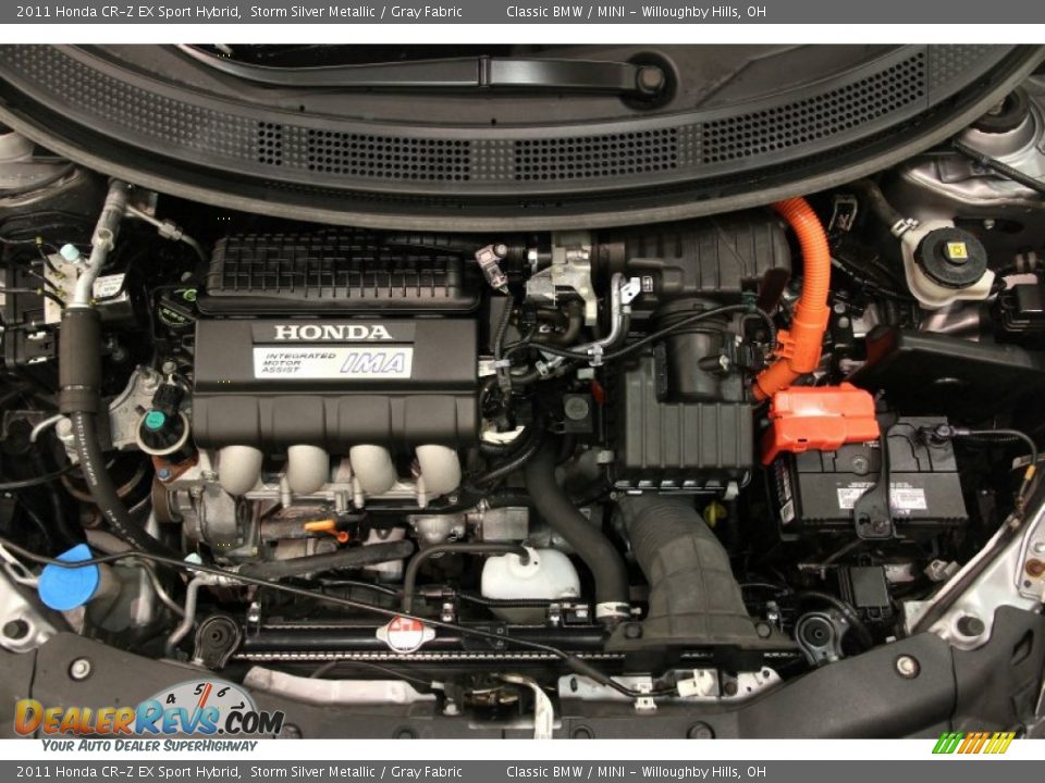 2011 Honda CR-Z EX Sport Hybrid Storm Silver Metallic / Gray Fabric Photo #24