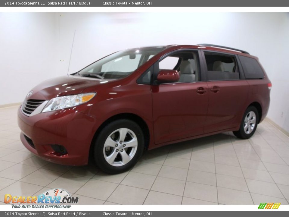 2014 Toyota Sienna LE Salsa Red Pearl / Bisque Photo #3