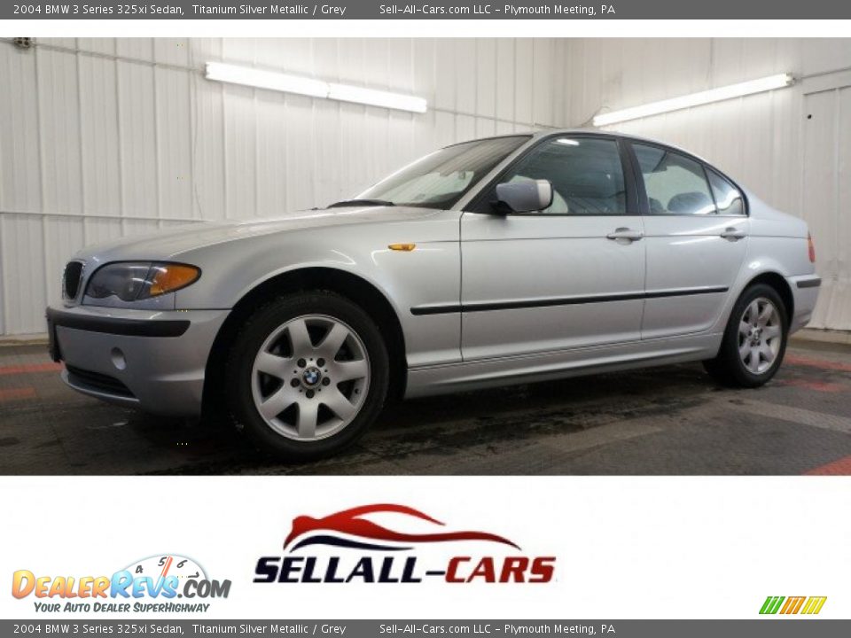 2004 BMW 3 Series 325xi Sedan Titanium Silver Metallic / Grey Photo #1