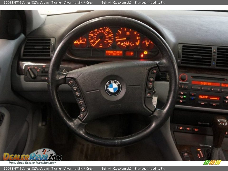 2004 BMW 3 Series 325xi Sedan Titanium Silver Metallic / Grey Photo #23