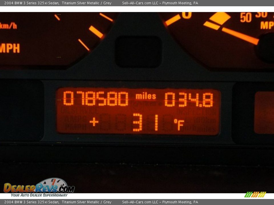 2004 BMW 3 Series 325xi Sedan Titanium Silver Metallic / Grey Photo #27