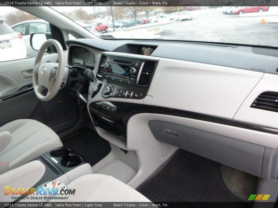 2014 Toyota Sienna LE AWD Salsa Red Pearl / Light Gray Photo #12