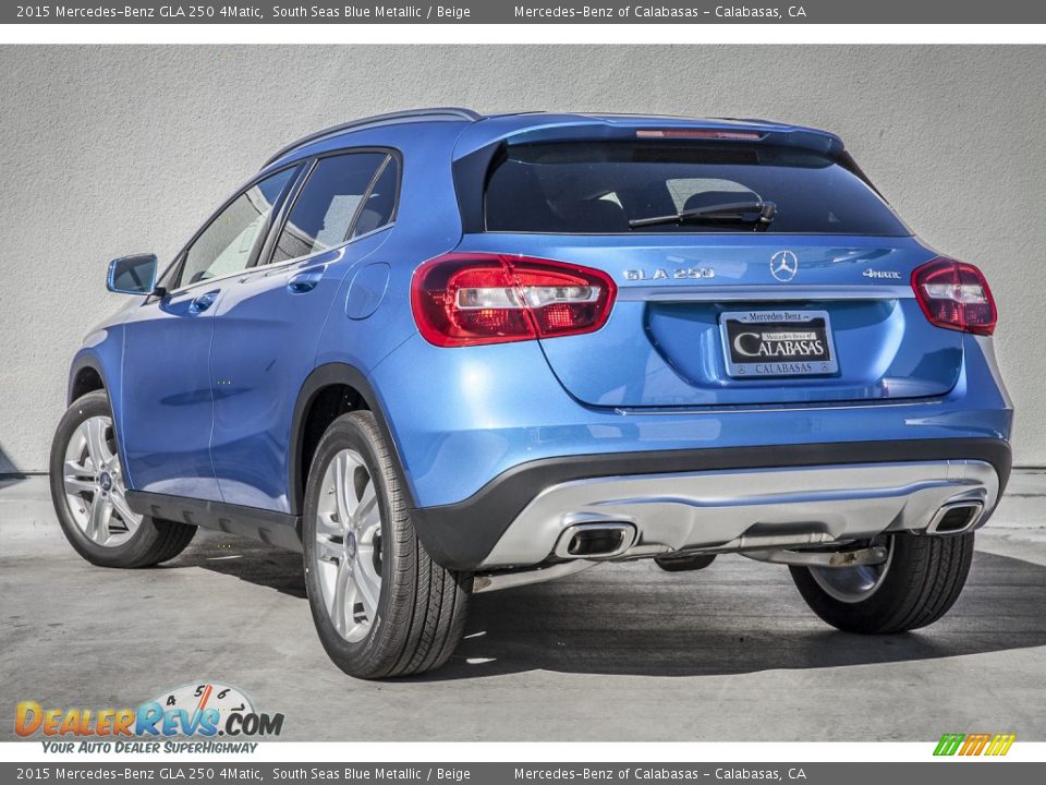 2015 Mercedes-Benz GLA 250 4Matic South Seas Blue Metallic / Beige Photo #2