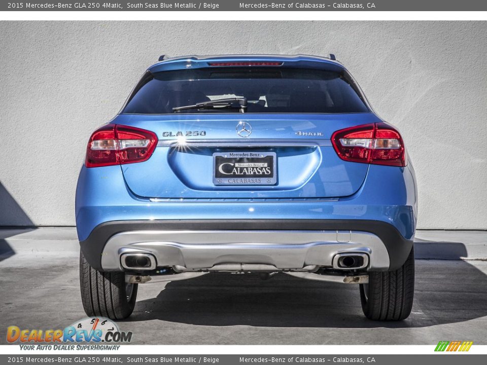 2015 Mercedes-Benz GLA 250 4Matic South Seas Blue Metallic / Beige Photo #3
