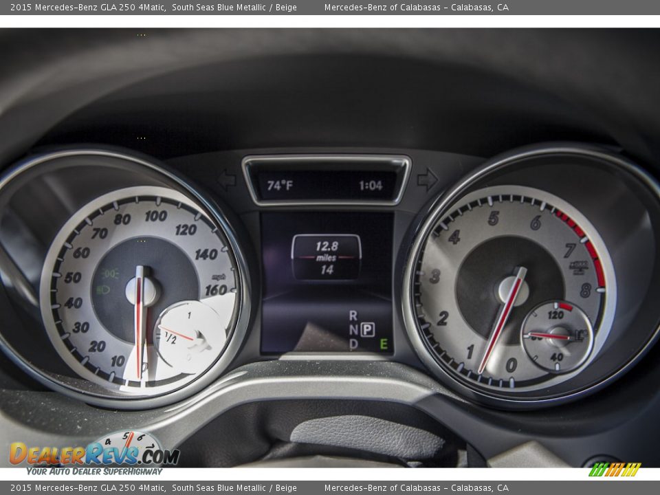 2015 Mercedes-Benz GLA 250 4Matic South Seas Blue Metallic / Beige Photo #6