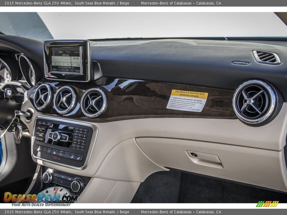 2015 Mercedes-Benz GLA 250 4Matic South Seas Blue Metallic / Beige Photo #8