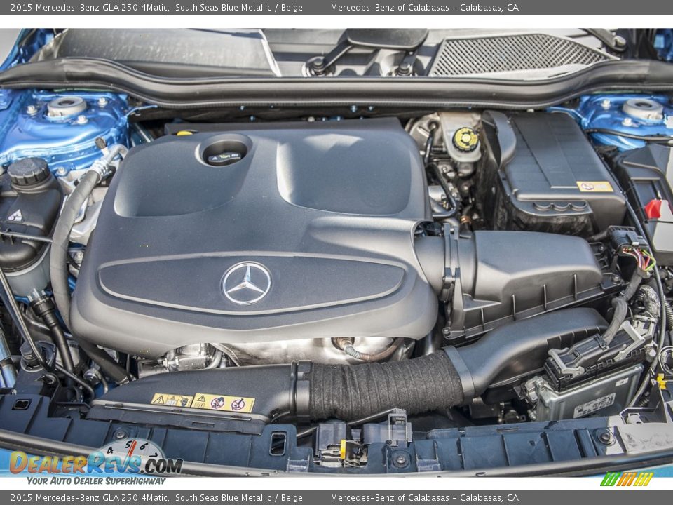 2015 Mercedes-Benz GLA 250 4Matic South Seas Blue Metallic / Beige Photo #9