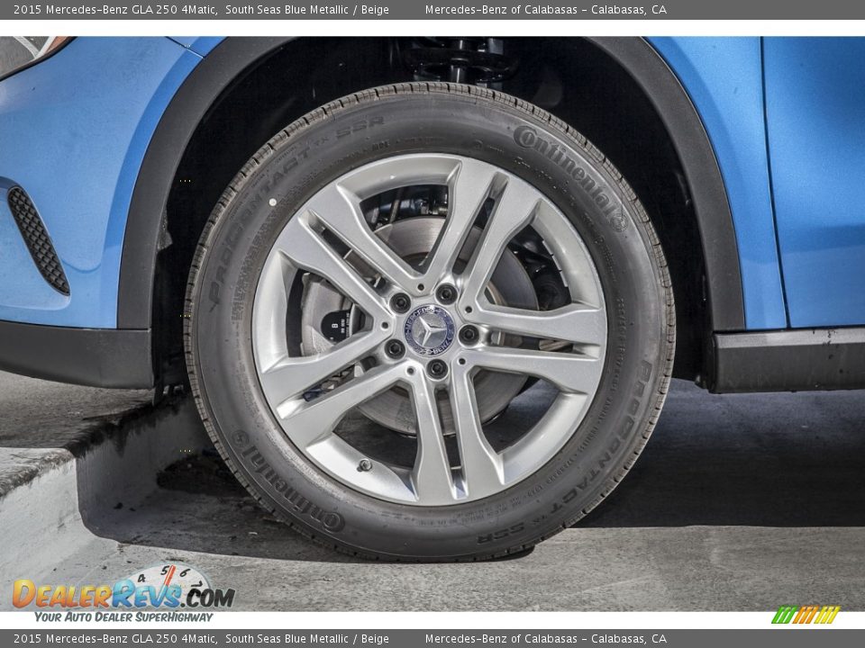 2015 Mercedes-Benz GLA 250 4Matic South Seas Blue Metallic / Beige Photo #10