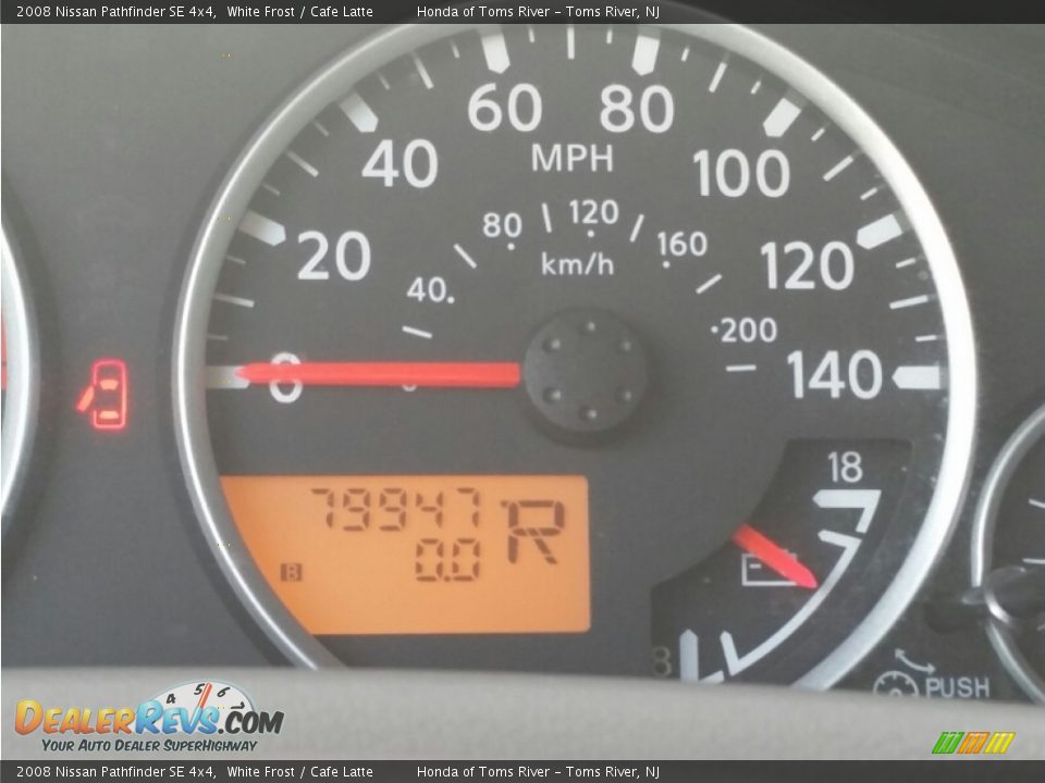 2008 Nissan Pathfinder SE 4x4 White Frost / Cafe Latte Photo #21