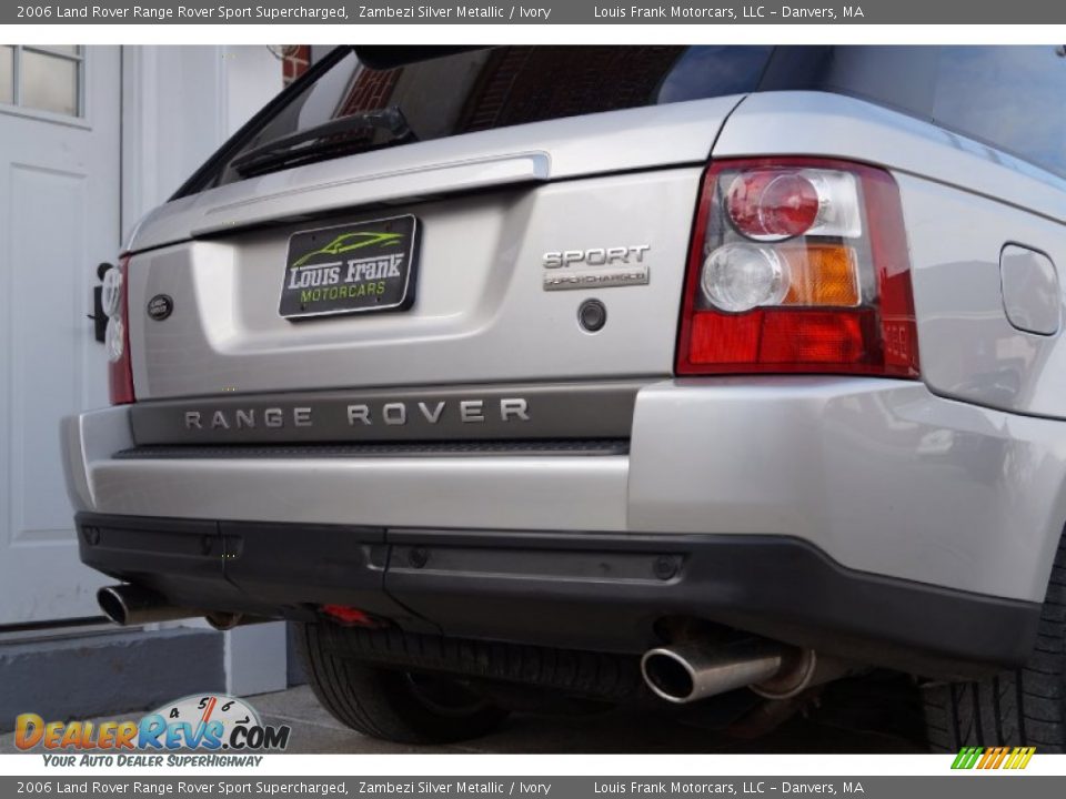 2006 Land Rover Range Rover Sport Supercharged Zambezi Silver Metallic / Ivory Photo #31