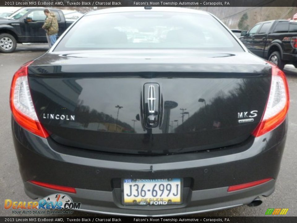 2013 Lincoln MKS EcoBoost AWD Tuxedo Black / Charcoal Black Photo #7