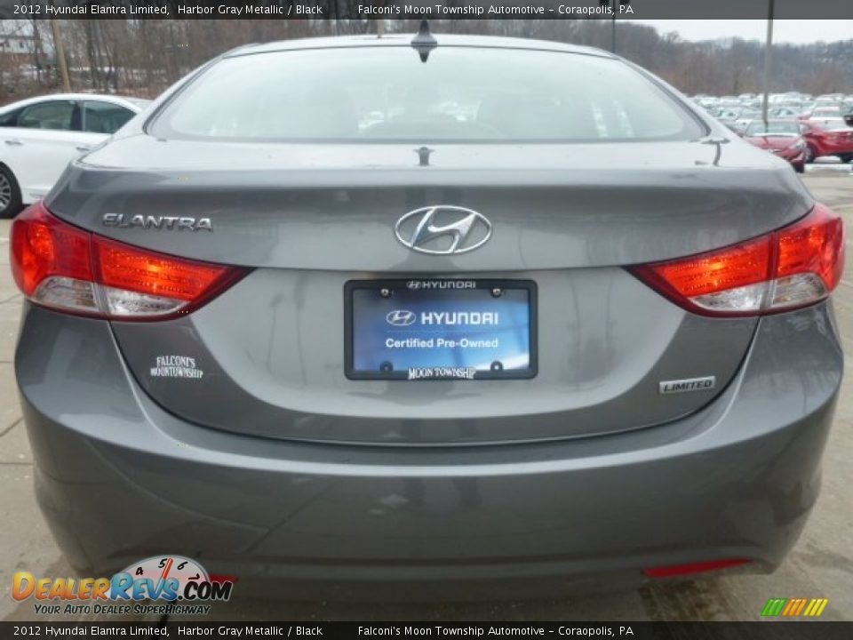 2012 Hyundai Elantra Limited Harbor Gray Metallic / Black Photo #7