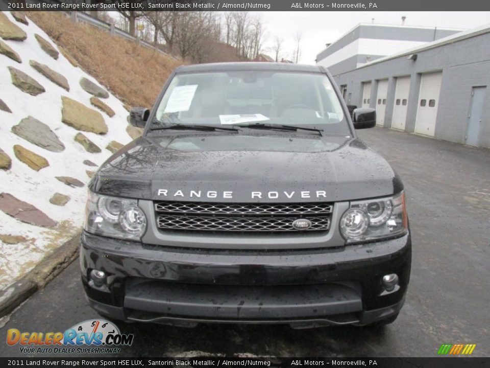2011 Land Rover Range Rover Sport HSE LUX Santorini Black Metallic / Almond/Nutmeg Photo #8