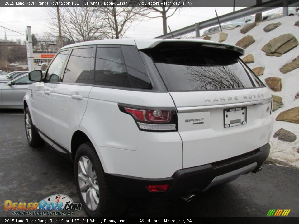 2015 Land Rover Range Rover Sport HSE Fuji White / Ebony/Lunar Photo #4