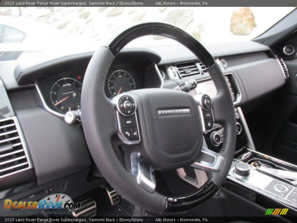 2015 Land Rover Range Rover Supercharged Steering Wheel Photo #14