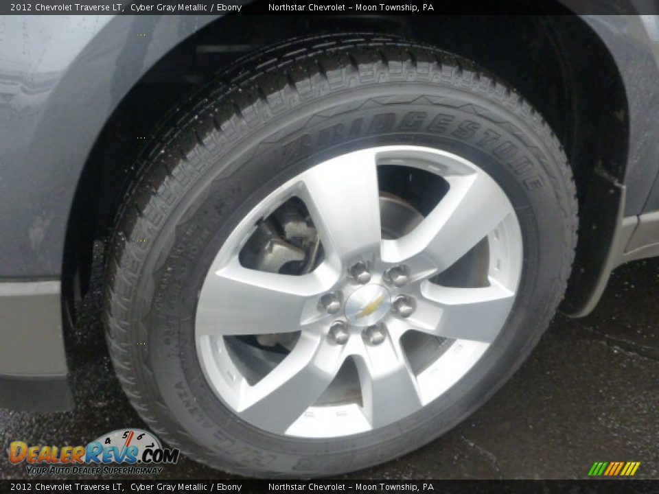 2012 Chevrolet Traverse LT Cyber Gray Metallic / Ebony Photo #9