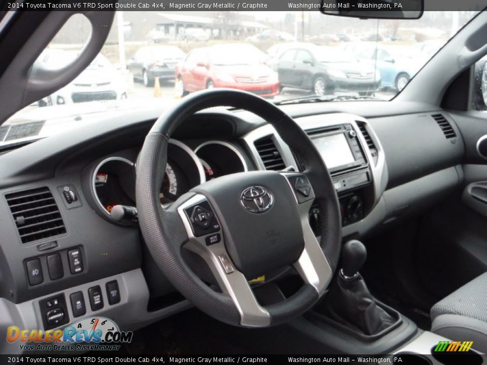 2014 Toyota Tacoma V6 TRD Sport Double Cab 4x4 Magnetic Gray Metallic / Graphite Photo #11