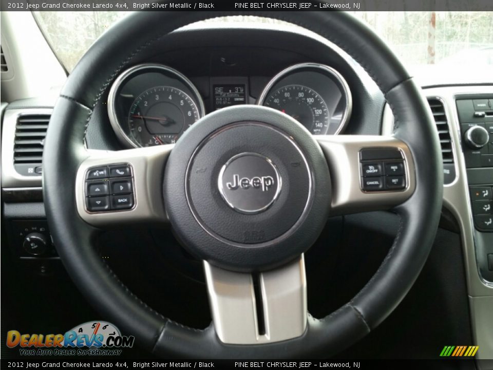 2012 Jeep Grand Cherokee Laredo 4x4 Bright Silver Metallic / Black Photo #15