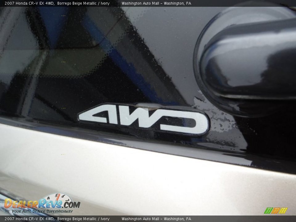 2007 Honda CR-V EX 4WD Borrego Beige Metallic / Ivory Photo #8