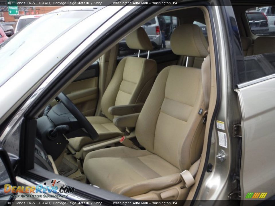 2007 Honda CR-V EX 4WD Borrego Beige Metallic / Ivory Photo #10
