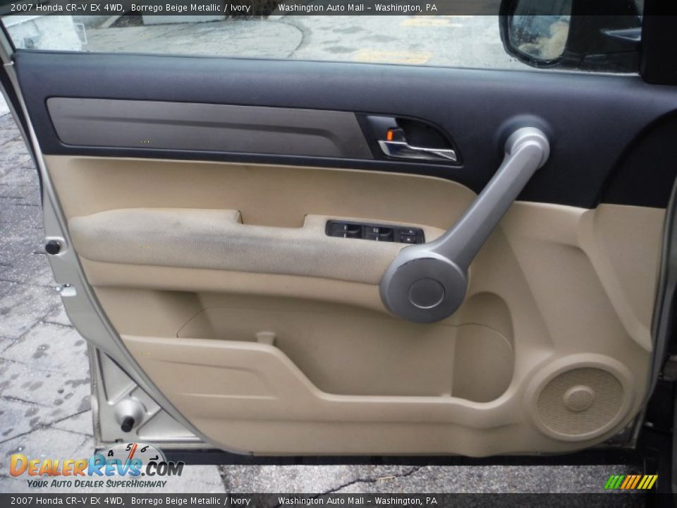 2007 Honda CR-V EX 4WD Borrego Beige Metallic / Ivory Photo #12