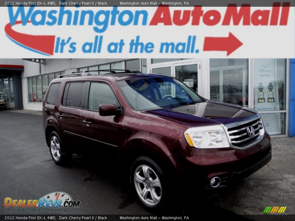 2012 Honda Pilot EX-L 4WD Dark Cherry Pearl II / Black Photo #1
