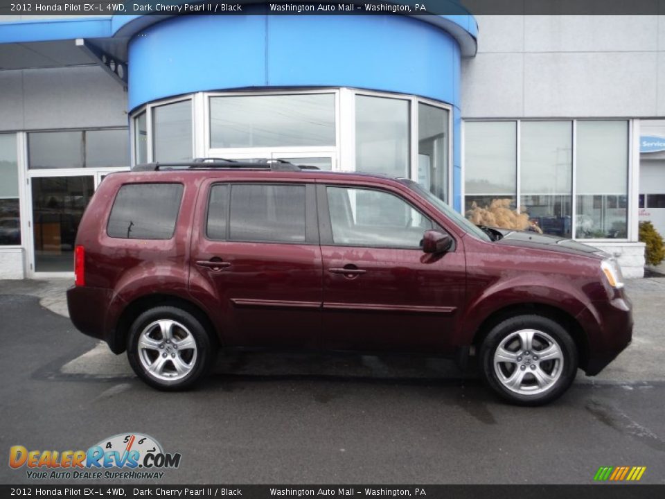 2012 Honda Pilot EX-L 4WD Dark Cherry Pearl II / Black Photo #2
