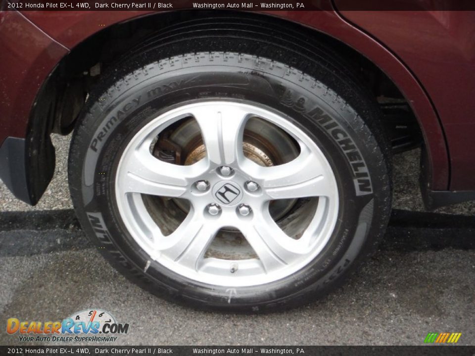 2012 Honda Pilot EX-L 4WD Dark Cherry Pearl II / Black Photo #3