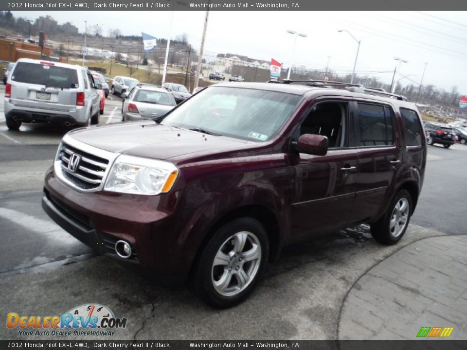 2012 Honda Pilot EX-L 4WD Dark Cherry Pearl II / Black Photo #6