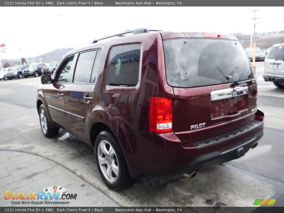 2012 Honda Pilot EX-L 4WD Dark Cherry Pearl II / Black Photo #7